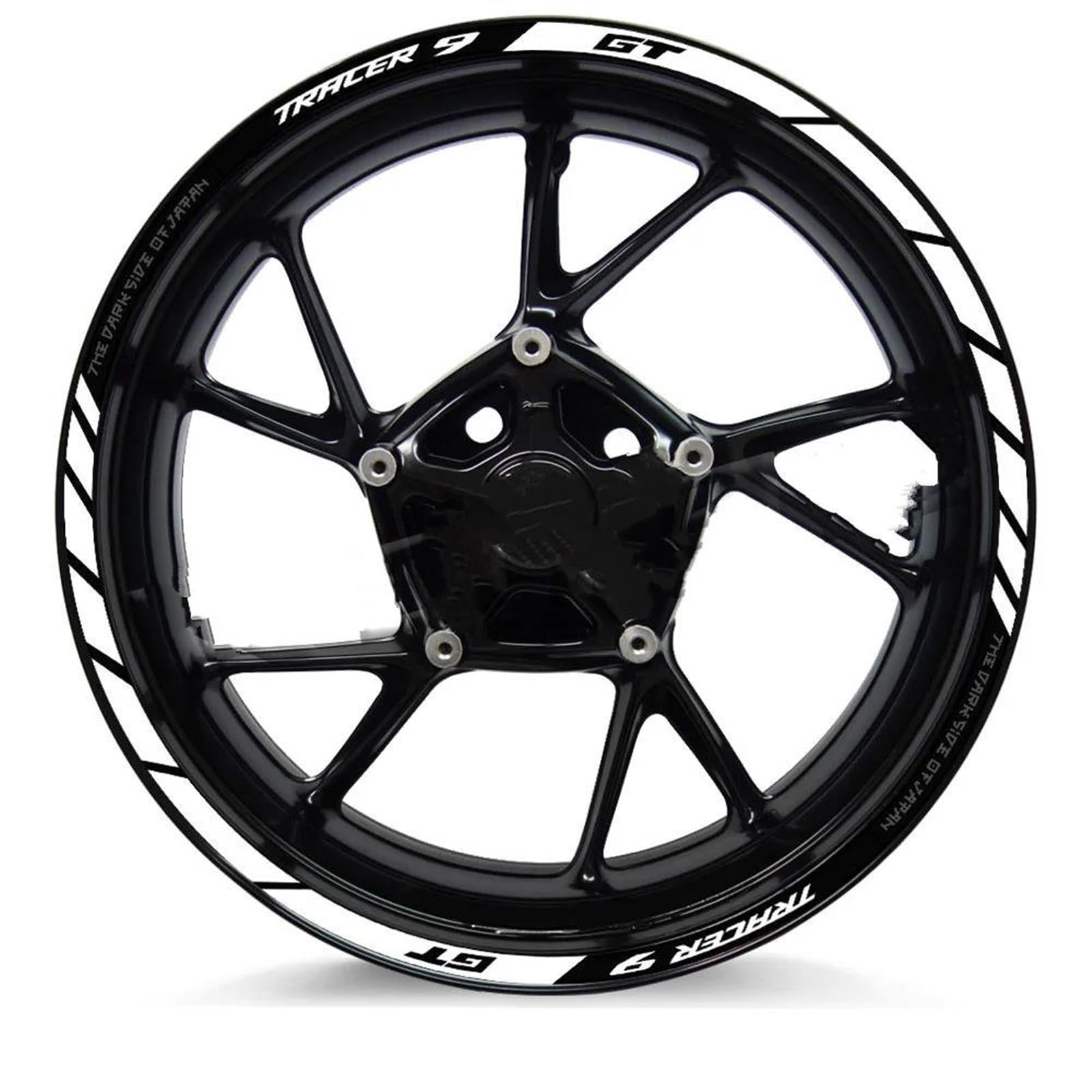 Stickers Motorcycle Wheel Stickers Night Reflective Decorative Rim for Tracer 9GT 900GT 2023(Style 3)
