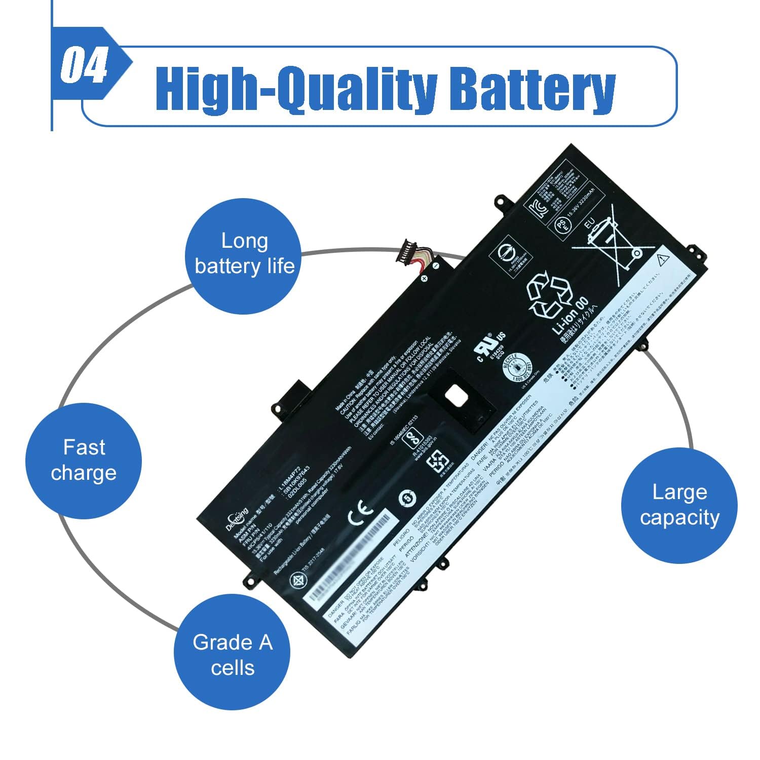 Amazon.com: Dentsing L18M4P72 SB10K97643 Laptop Battery for