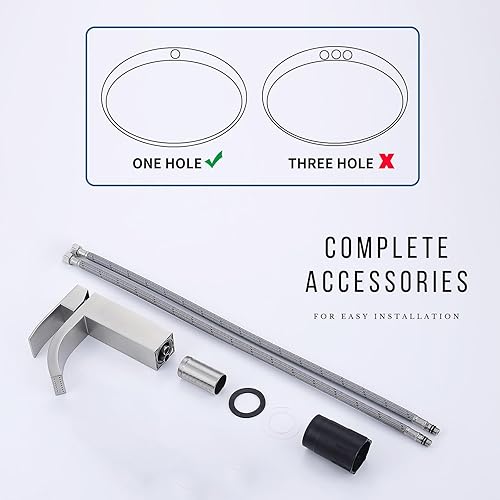 Miniatura 7 de Grifo de baño grifo de lavabo de tocador de una sola manija 1 agujero lavabo mezclador grifo RV lavabo recipiente grifo sin plomo, SF4-BNSUS304