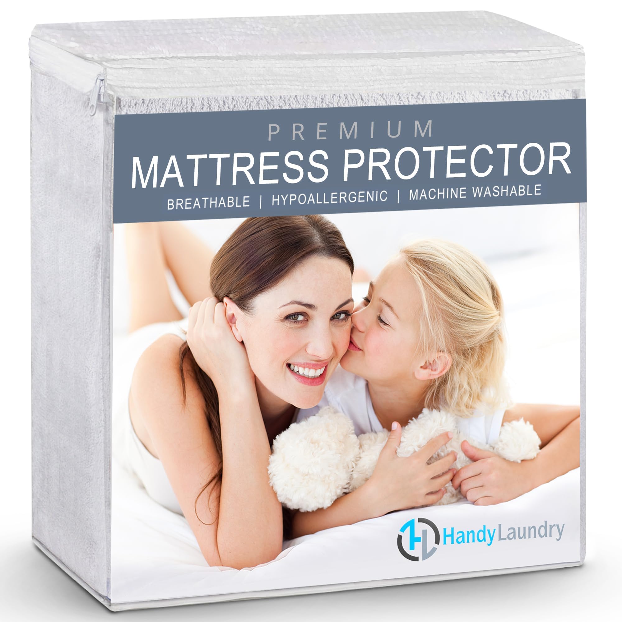 Doppia protezione del materasso, impermeabile, traspirante, blocca gli acari della polvere, allergeni, liscio morbido cotone terry cover. Il premio coprimaterasso sicuramente aumentare il materasso., King
