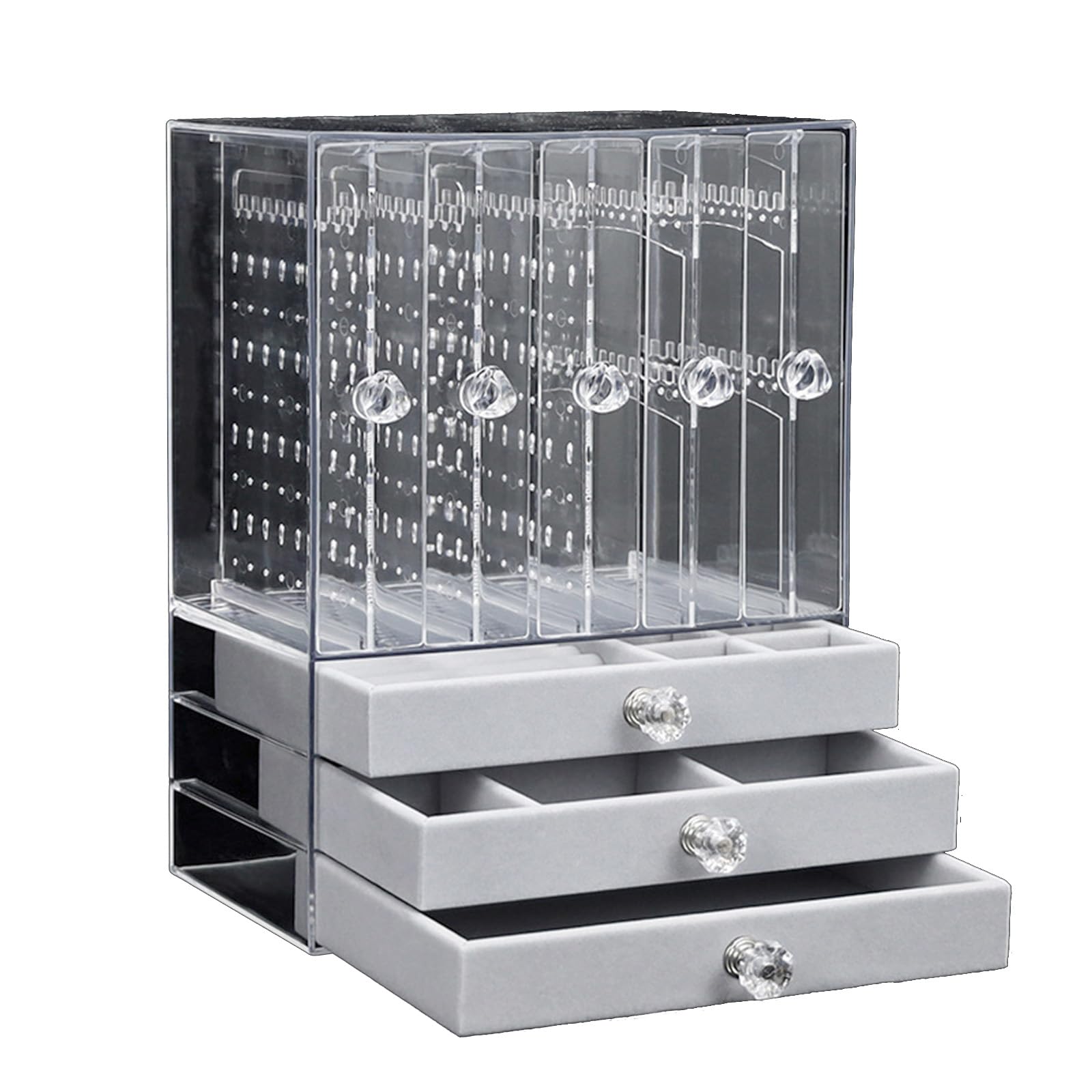 YPBEW Jewelry Storage Box Handcrafted Jewelry Holder Multilayer Display Rack for Retailers and Collectors Storage Box