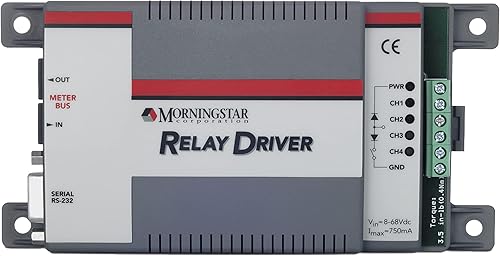Morningstar Relay Driver (RD-1) - Módulo lógico programable - Proporciona funciones de control del sistema de alto nivel, incluyendo alarmas de alto