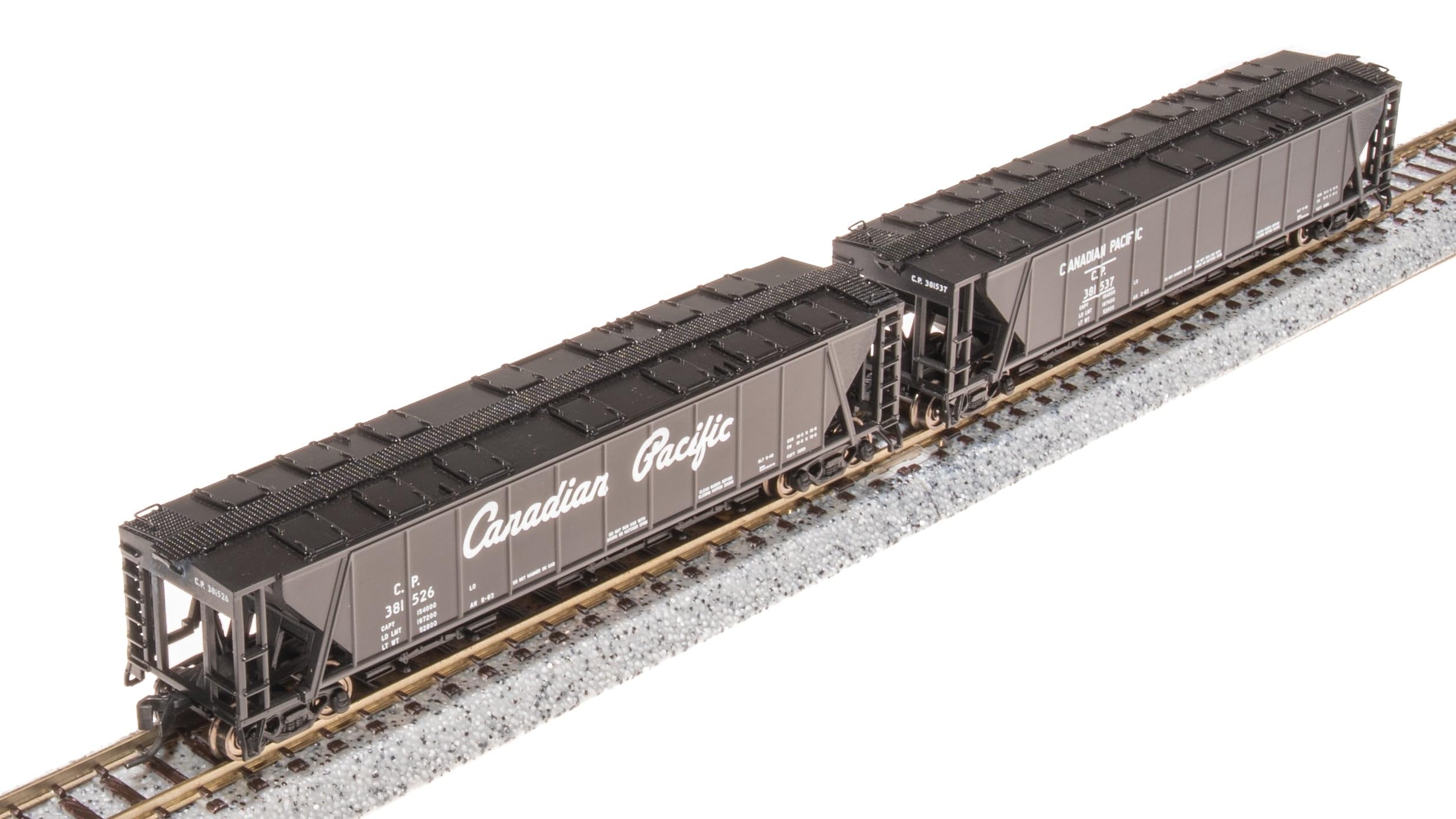 Broadway Limited 7260 H32 Covered Hopper, CP, Variety 2-Pack, N Scale (Fantasy Paint Scheme)
