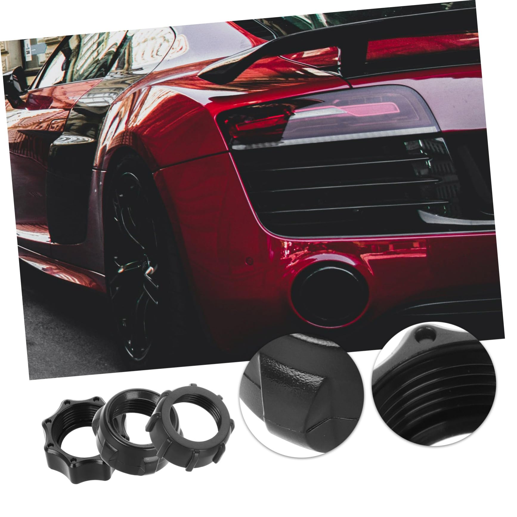 Cabilock Set da 15 Pezzi Dadi di Fissaggio per Supporto Auto Ricarica Wireless, Accessorio Plastico Nero per Telefono per Uso in Auto e Movimento