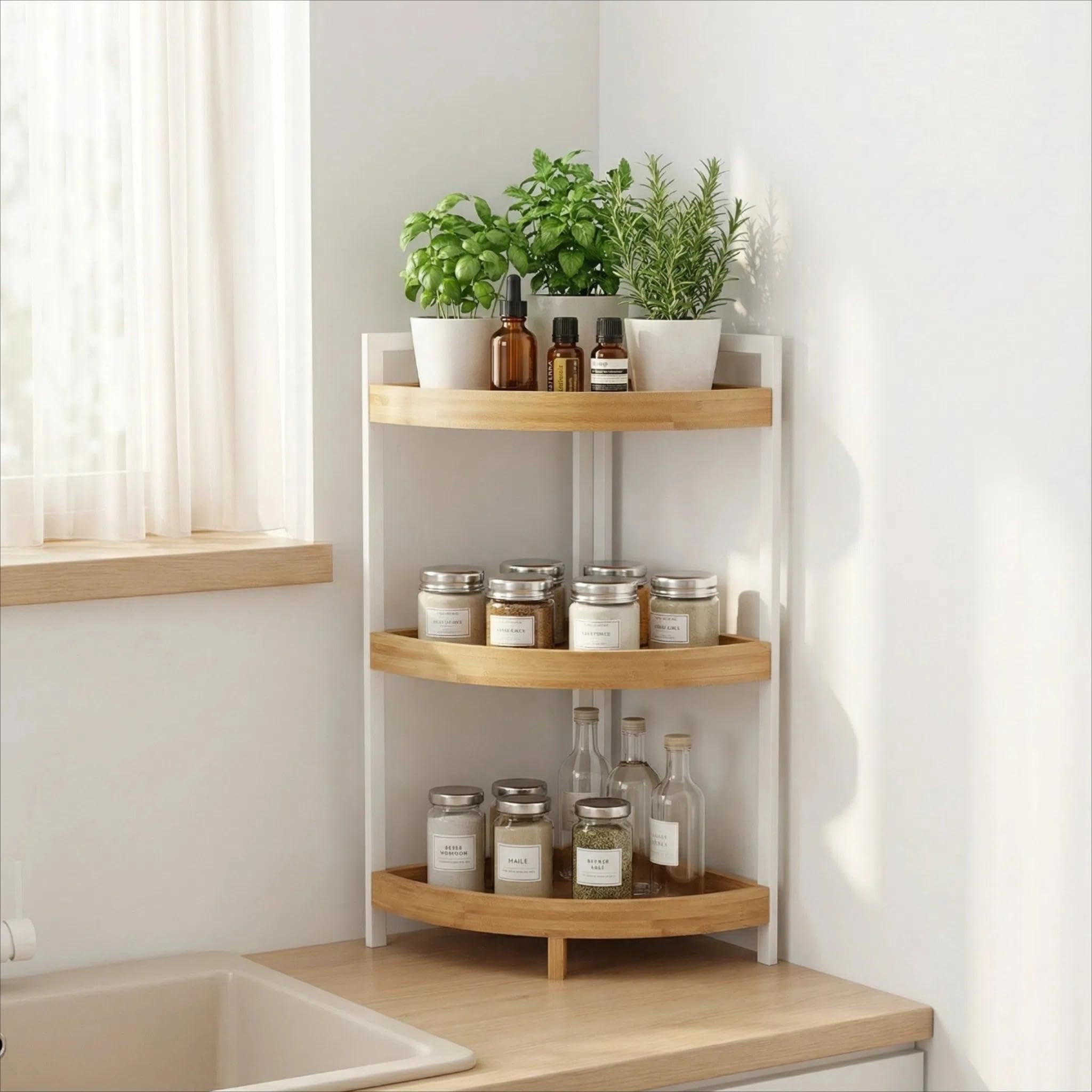 XZ-22171-1 Estantería de Pared con Diseño Ajustable, Organizador Multiusos para Hogar y Oficina(24 * 24 * 65)