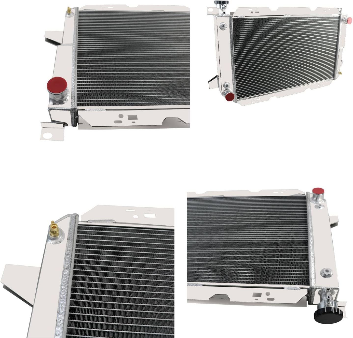 3 Row Aluminum Radiator for 1985-1997 ford Bronco F350 F250 F150 F53 F250 HD F Super Duty 5.0L 5.8L 7.5L V8, 85 1986 1987 1988 1989 1990 1991 1992 1993 1994 1995 1996 1997