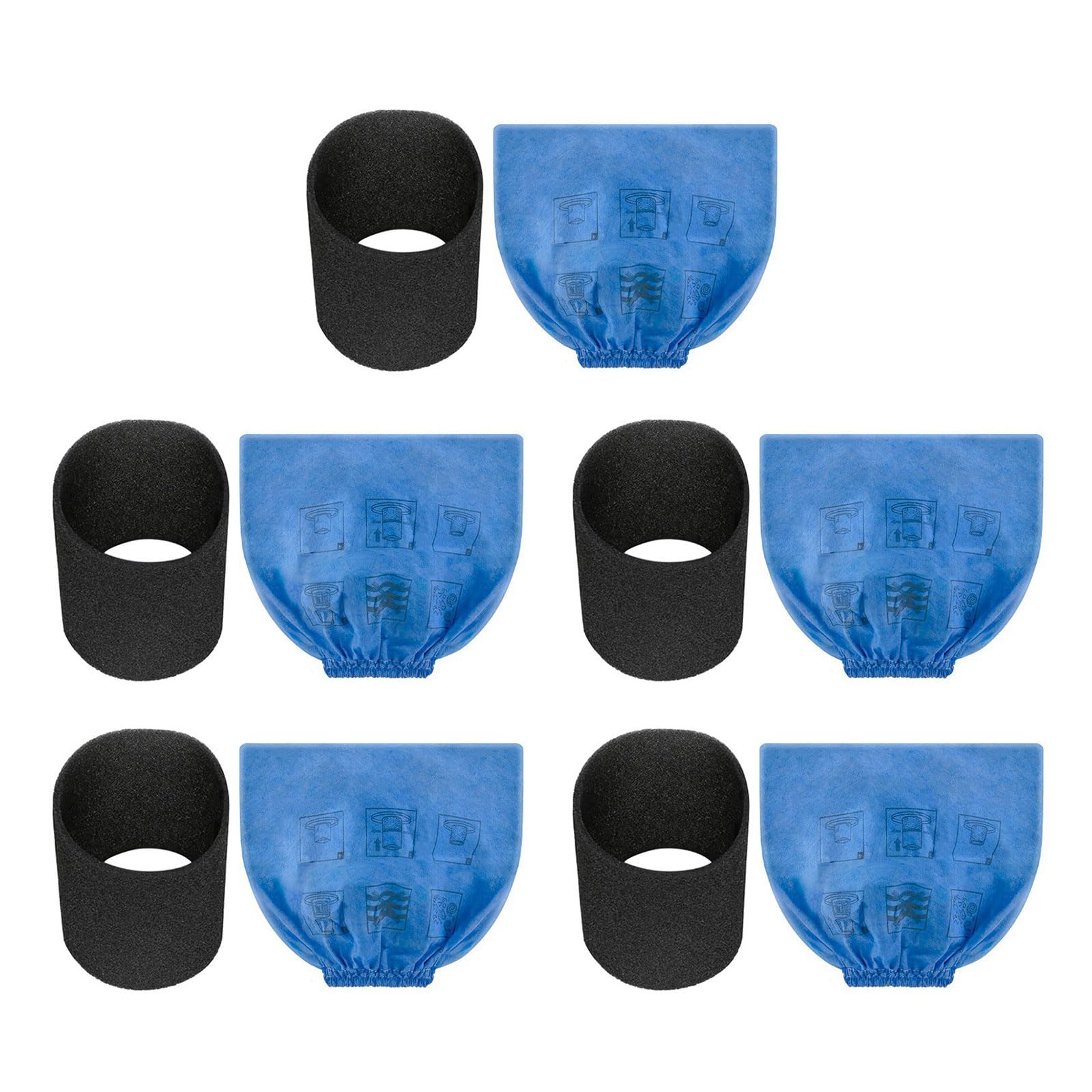 TFAOYS 5 Set Motor Filter Covers Set Motor Filter Replacement Professional Cleaning Tool Suitable for WD1 Vacuum Cleaners Professional Cleaning Tool