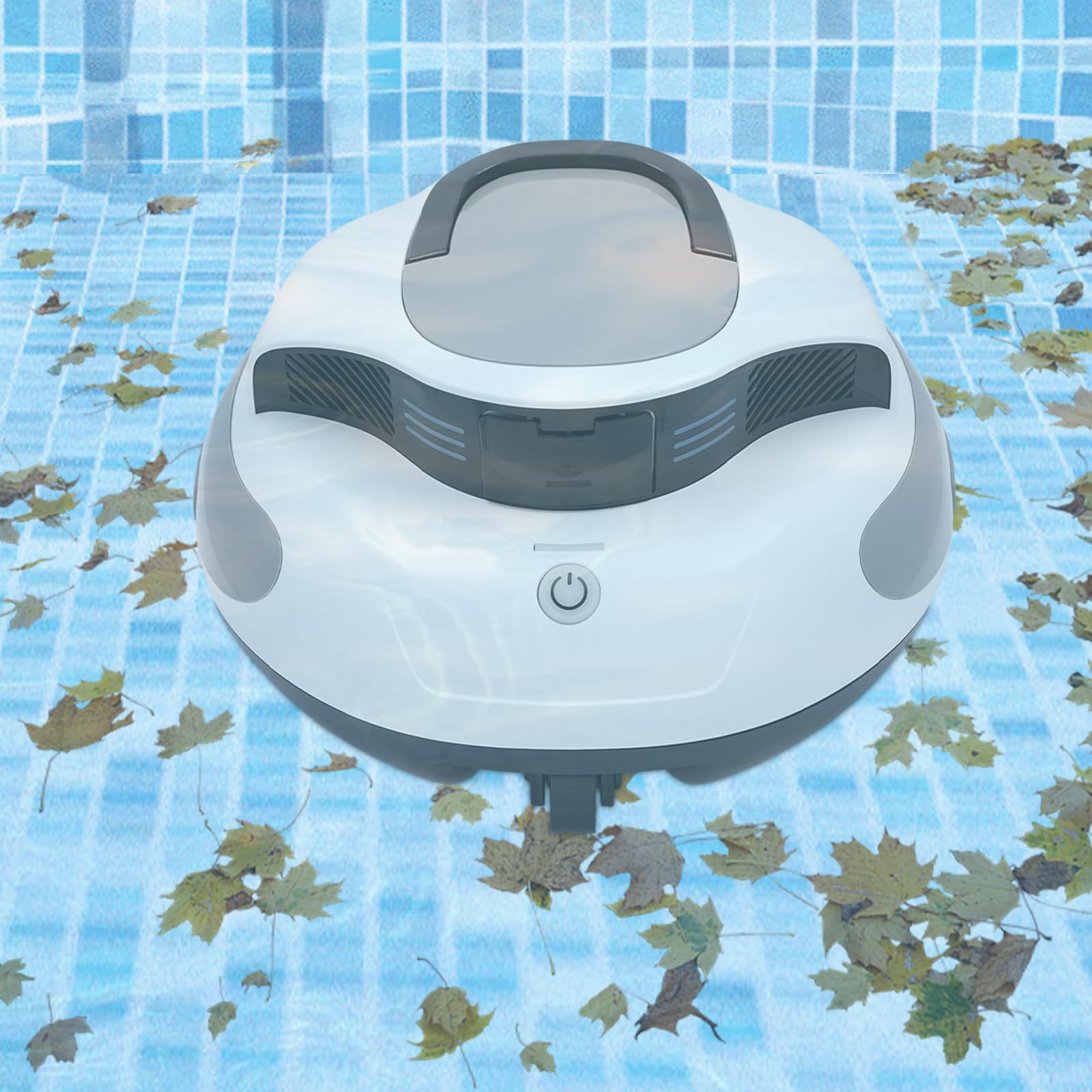 Bezprzewodowy robot basenowy, akumulatorowy odkurzacz basenowy, nadaje się do basenów o powierzchni 92 9 m², czas pracy 100 minut i ochrona IPX8 do basenów