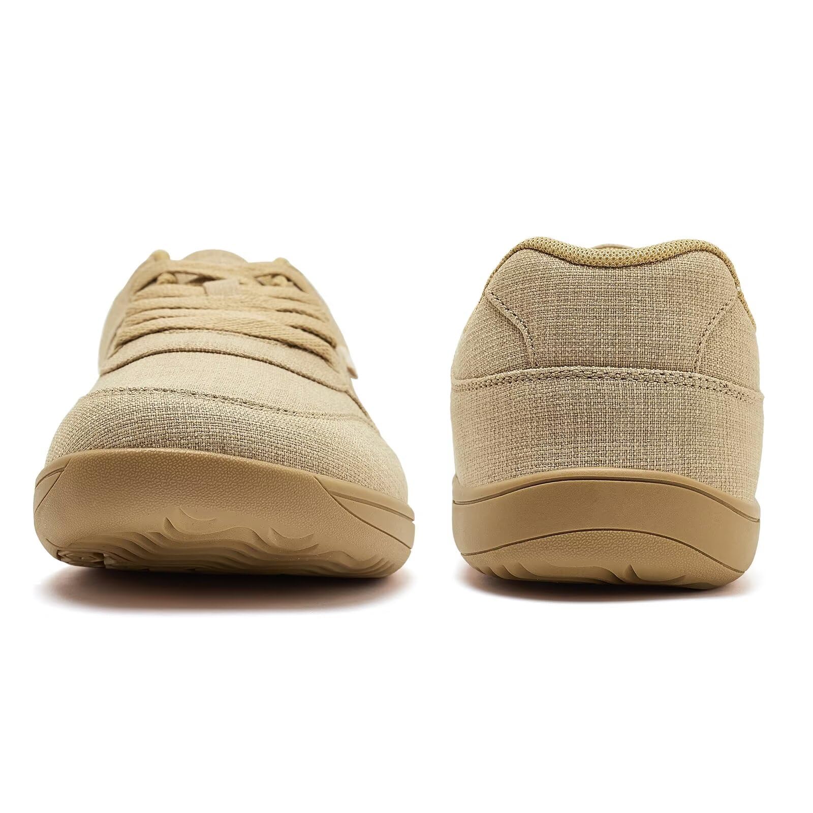 HOBIBEAR Zapatillas de Lona Unisex Zapatos Descalzos Anchos para Hombre Zapatillas de Moda para Mujer Zapatos Casuales clásicos Suela Zero Drop