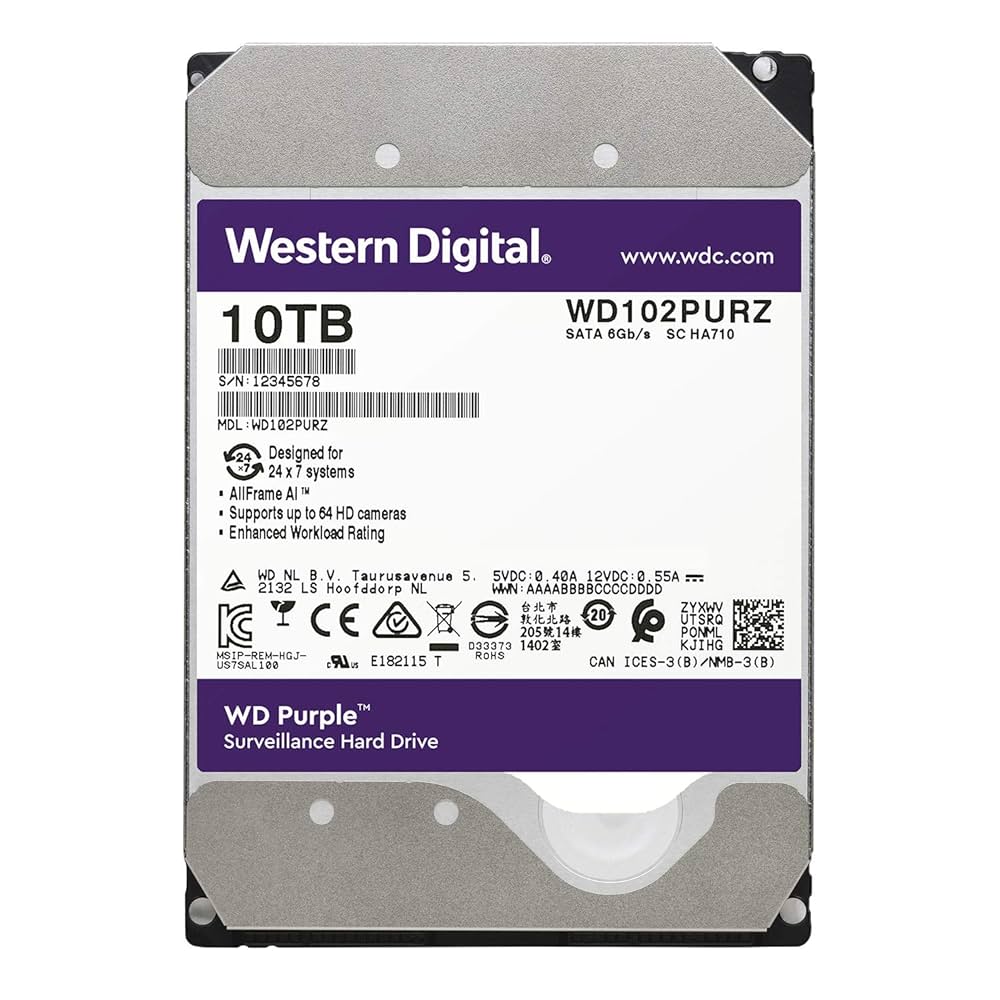 内蔵型ハードディスクドライブ Western Digital WD102PURZ 3.5 HDD 10TB Amazon | Western Digital HDD 内蔵ハードディスク 3.5インチ