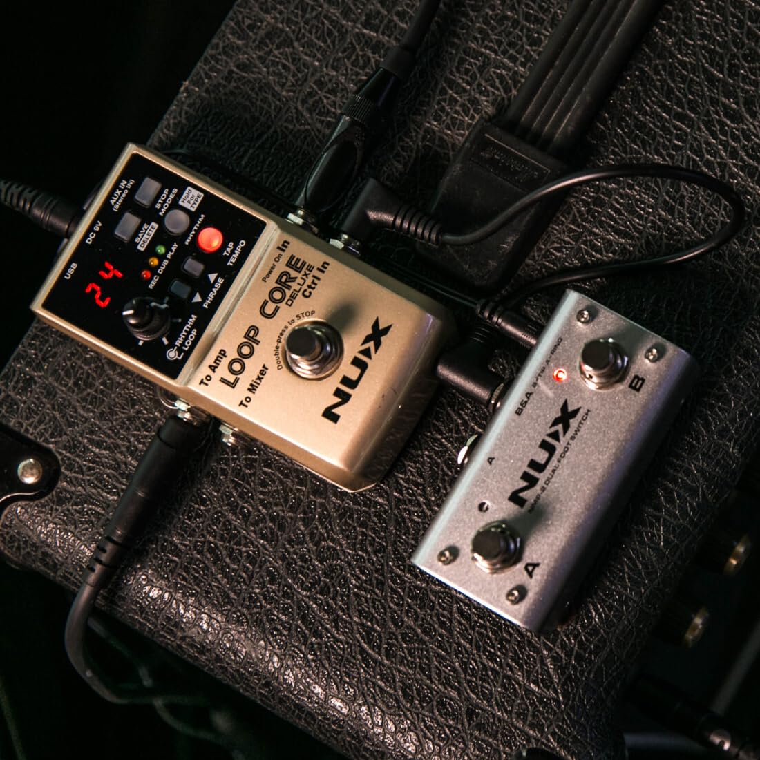 ギター NUX Loop Core Deluxe Amazon.com: NUX Loop Core Deluxe Guitar Looper Pedal, with