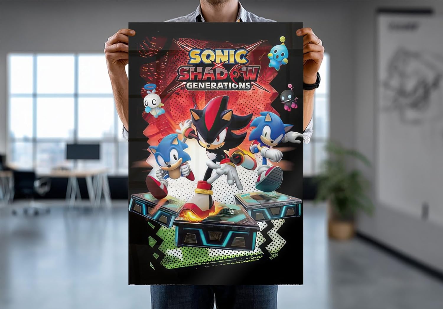 Sonic The Hedgehog - Comic TV Show Gaming Poster (Shadow Generations - Characters) (Size: 24" x 36") (Laminated Poster & Strips)