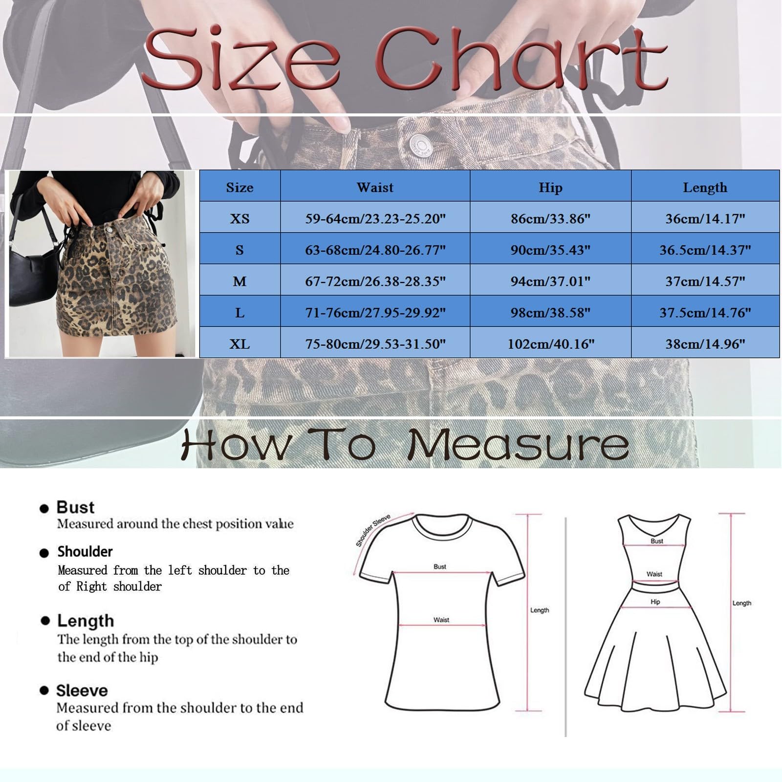 Categoría de producto Falda 1 | Título del producto Minifalda de línea A con estampado de leopardo alto | Falda patinadora de mezclilla con volantes para mujeres de moda