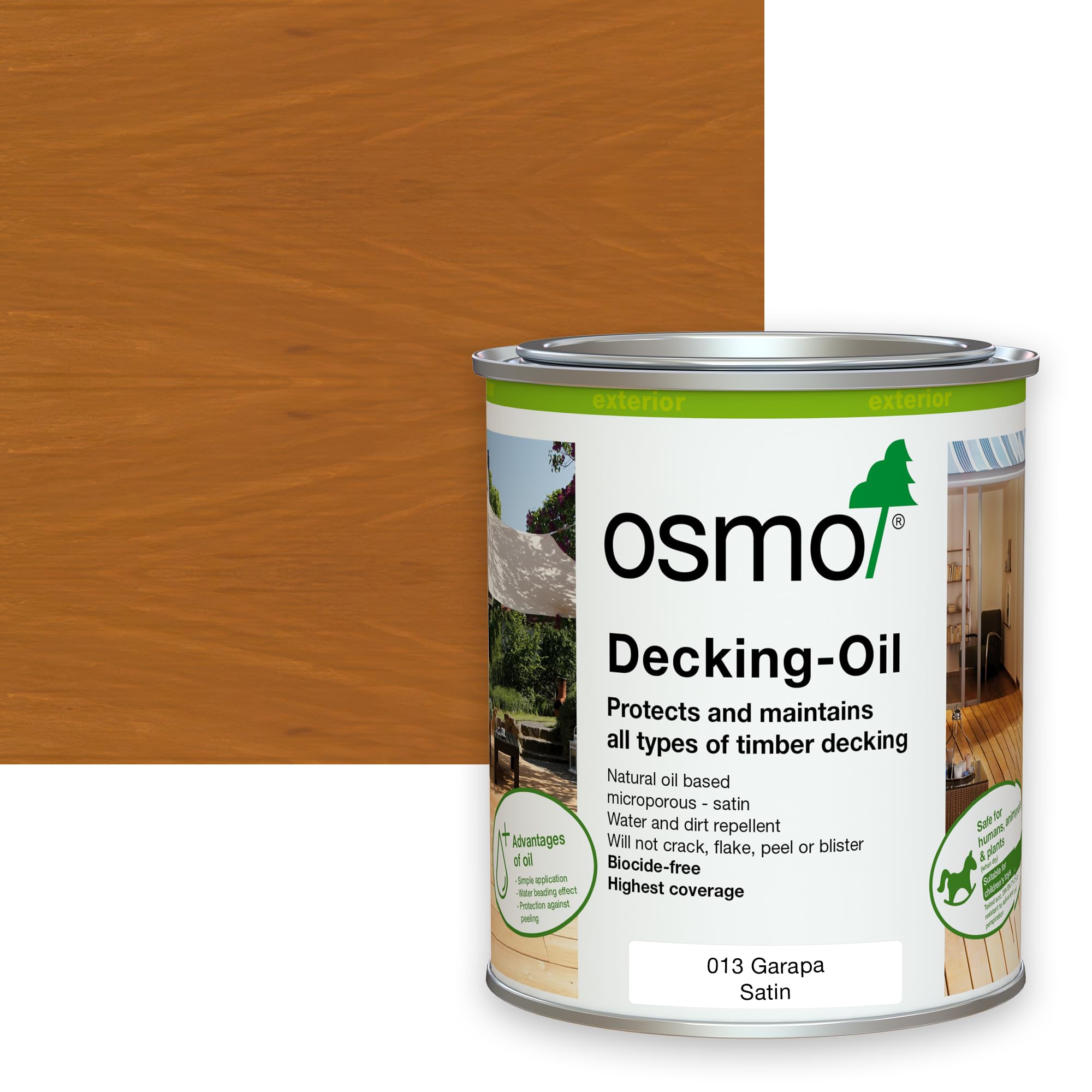 Osmo Decking Oil 750ml - Garapa Oil - 013