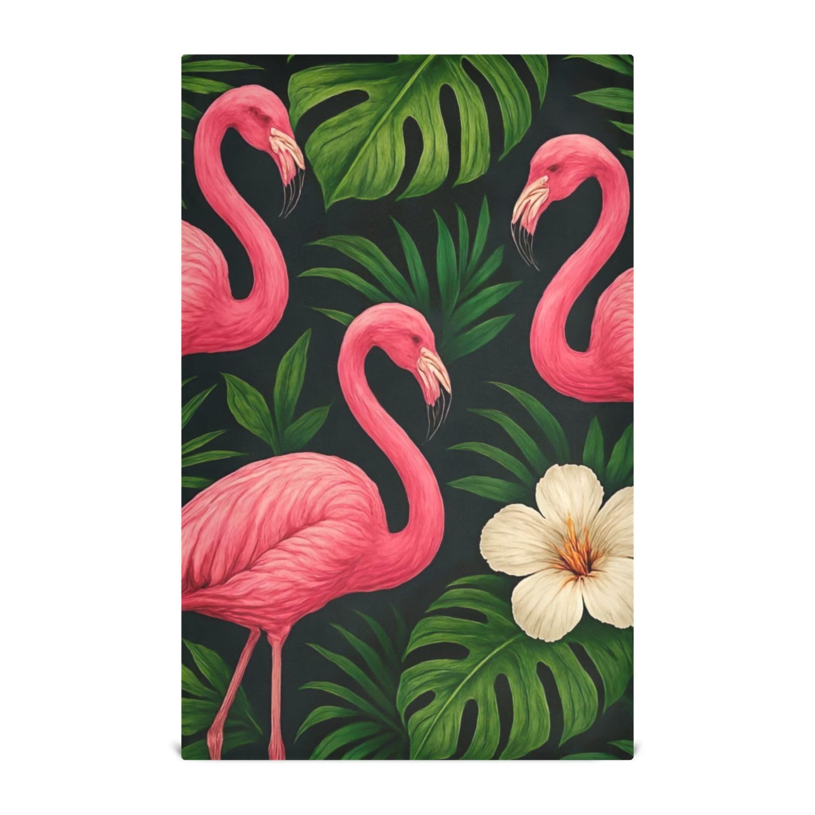 Grands torchons de cuisine verts flamants tropicaux GAIREG 71x45cm essuie-mains absorbants