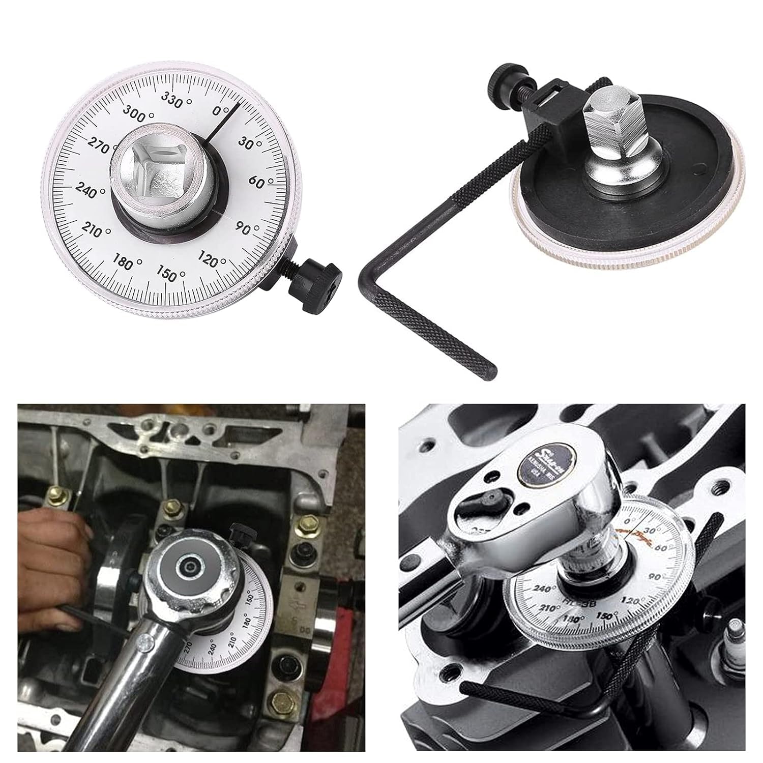 Misuratore Dell'Angolo Di Coppia 1/2",Misuratore Di Angolo Rotativo Per Auto,Chiave Dinamometrica Ad Angolo Di Misurazione Dell'Angolo Di 360 Gradi,Strumento Di Coppia Angolare