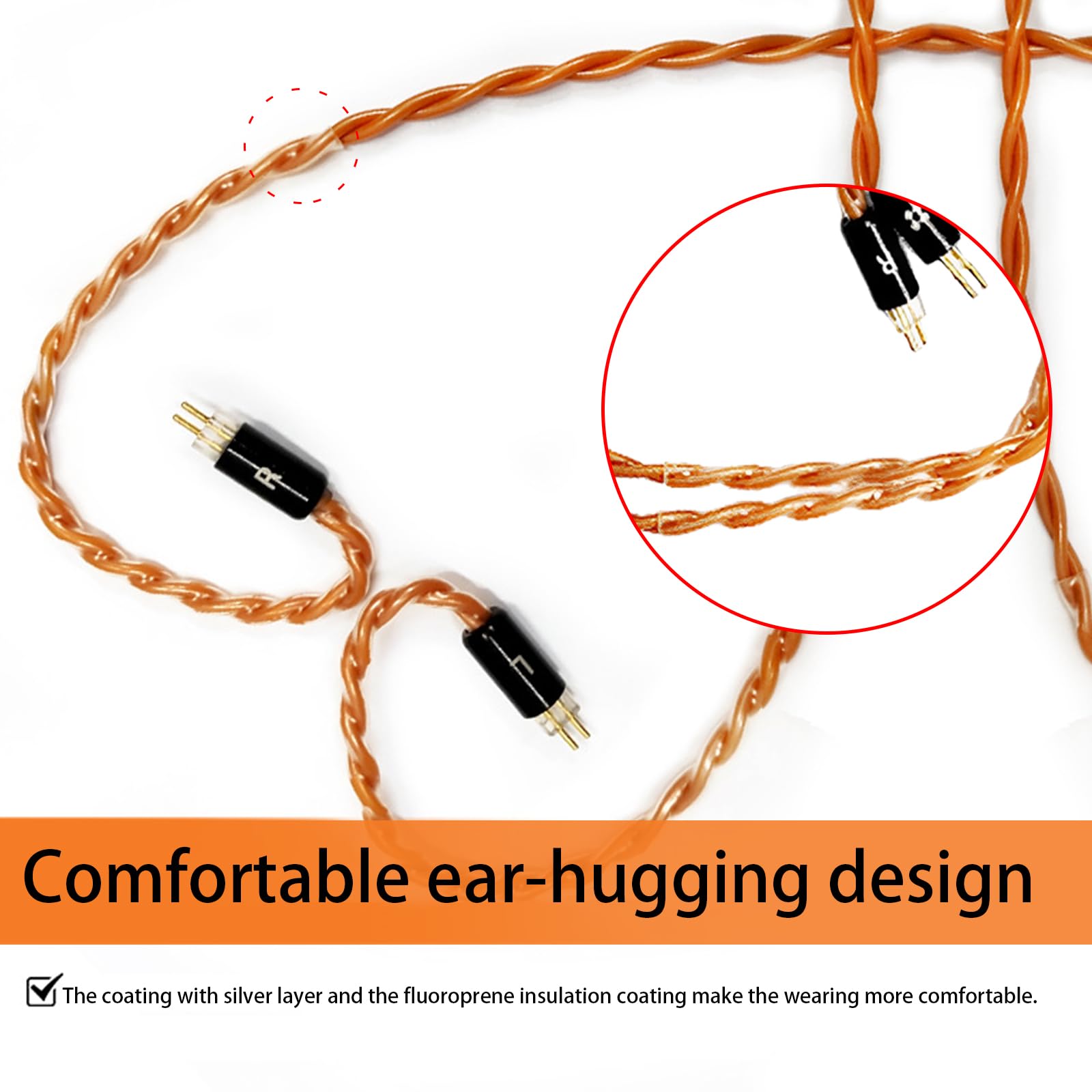 Câble amélioré pour écouteurs, Cordon équilibré de 4, 4 mm / 3, 5 mm pour écouteurs JH13 16 W4r UM3X 1964, améliorant la qualité sonore, câble de qualité Studio