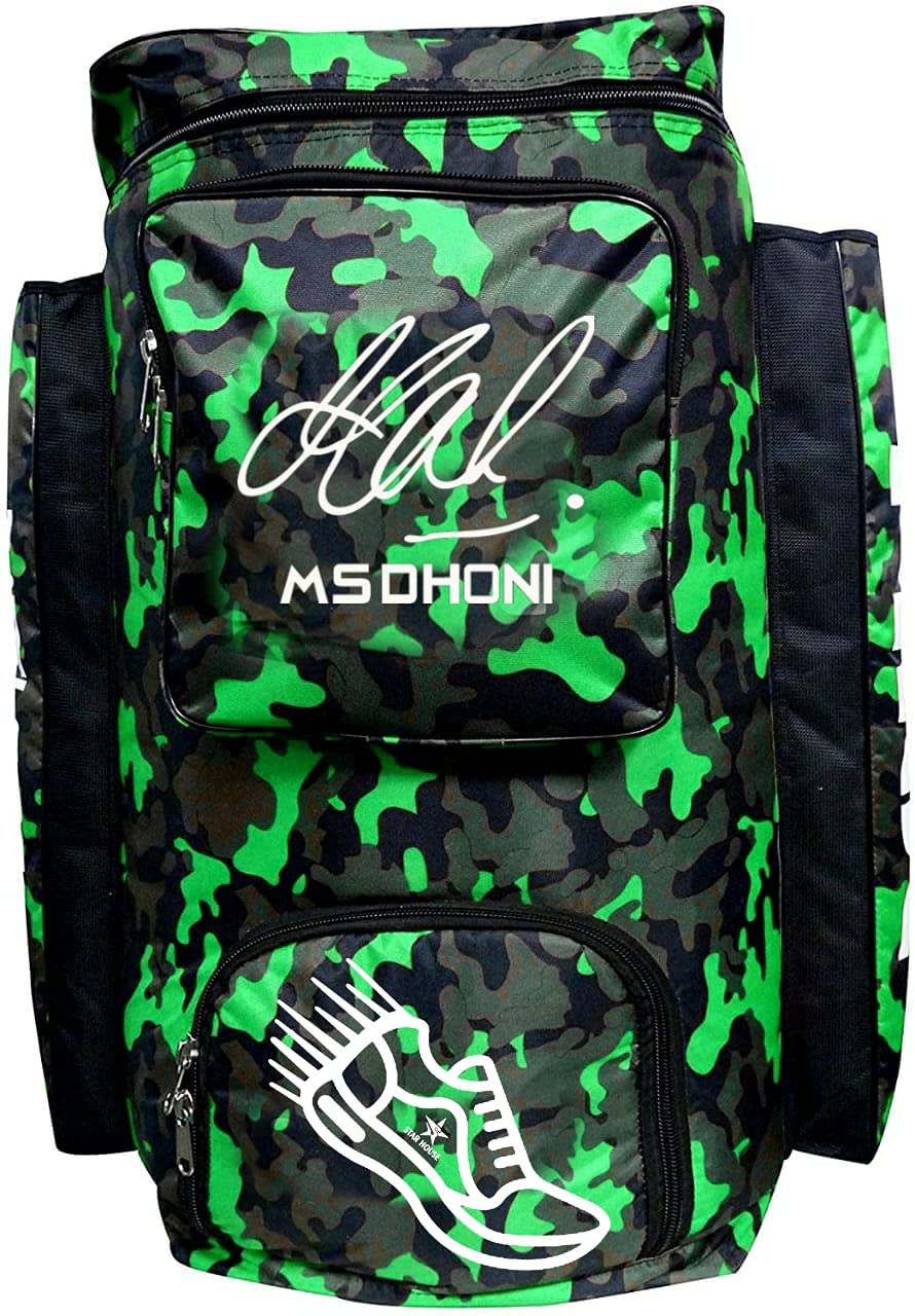 Star House MS Dhoni Cricket Kit Bag Extra Quality Heavy Padded (Green)-image-6