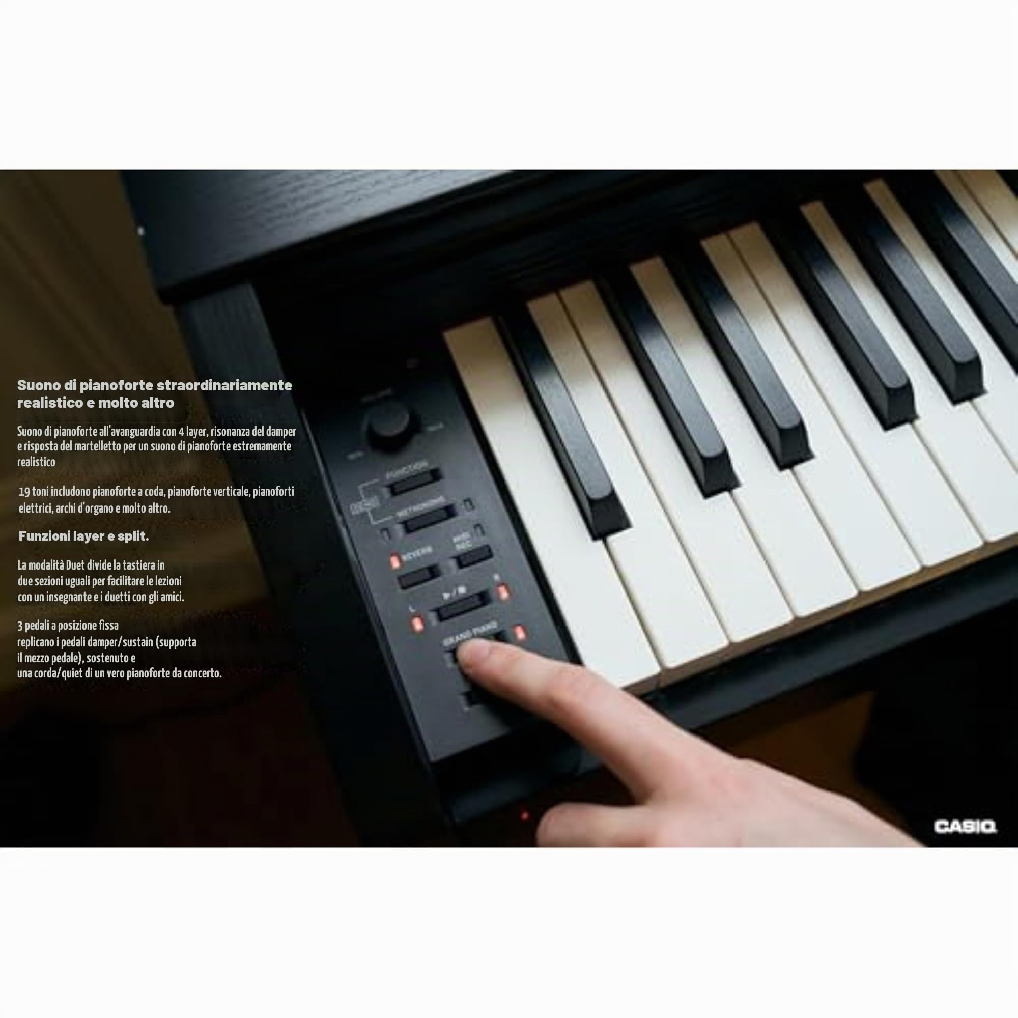 Casio Privia PX770 Pianoforte digitale, Black