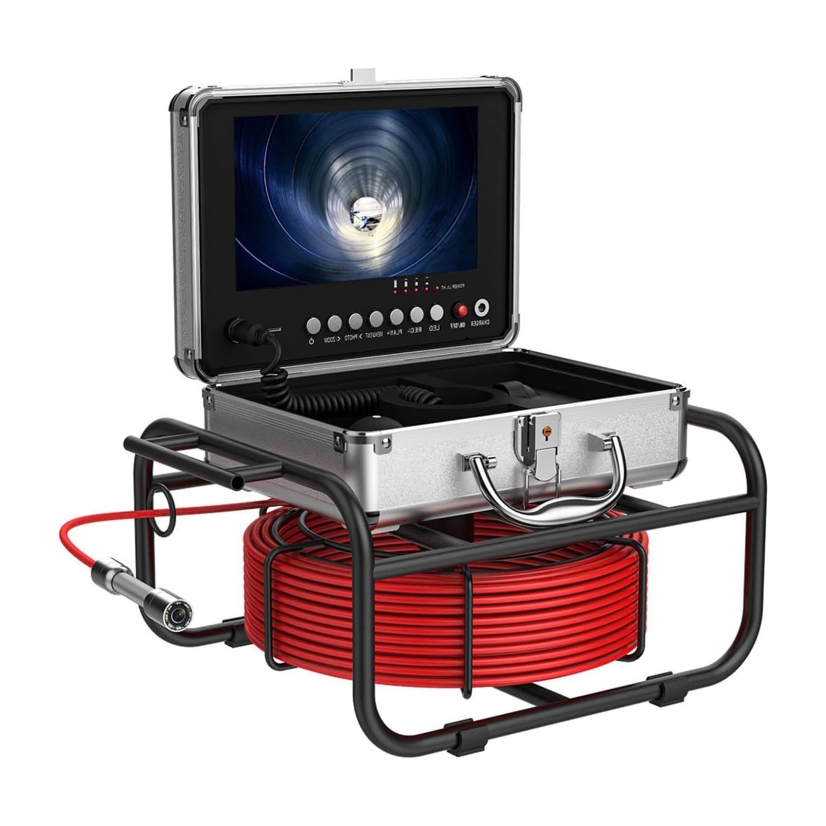 排水管 検査カメラ 配管カメラ 写真・録画可能 16Gカード内蔵 20mケーブル HD 9”モニター Amazon.co.jp: 工業用パイプライン内視鏡 パイプライン検査カメラ 内視