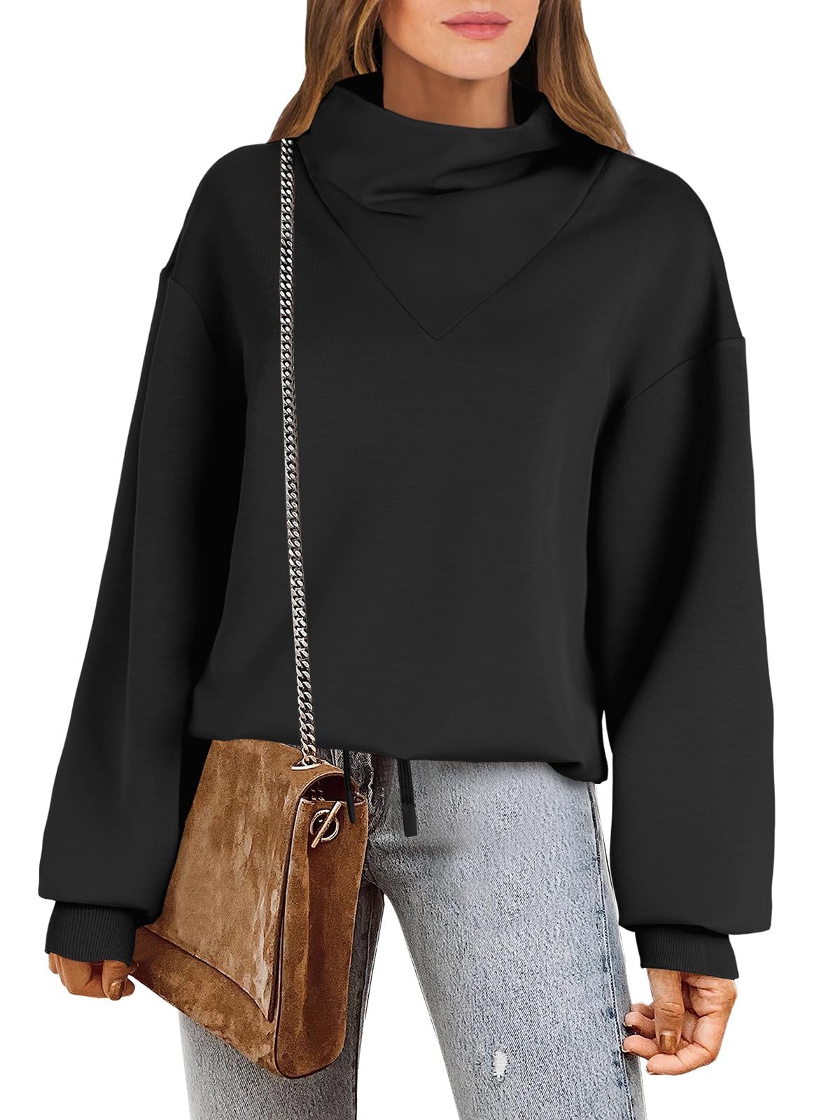 Damskie bluzy z kapturem oversize bluzy z kapturem 2024 jesień modny sweter preppy ubrania śliczne nastolatki stroje