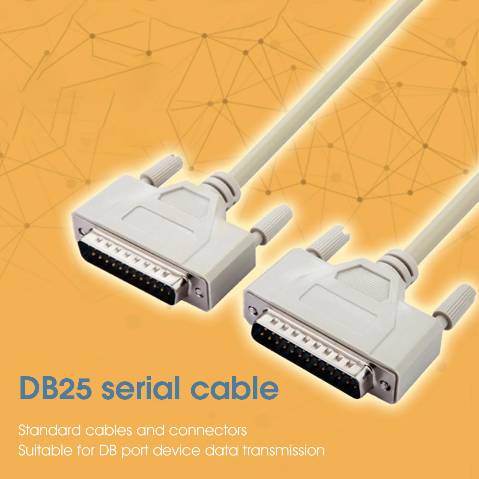 Cable de datos para impresora, cable de impresora profesional de alta velocidad 1,5 m, 3 m, 5 m, puerto paralelo de 25 pines, DB25 macho a macho, cable de extensión LPT para impresora de