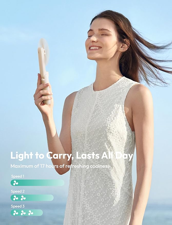 Stay Cool on Your Adventures! ✈️ Aecooly Slim Portable Fan