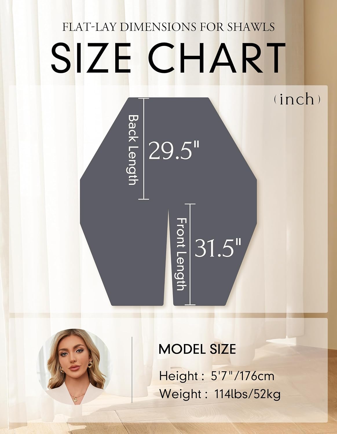  Women Elegant Shawl Wrap Open Front Poncho Sweater Spring Fall Winter thumbnail
