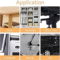 Vista 4 de Soporte de broca de ángulo recto de 105 grados, destornillador hexagonal de 1/4 pulgadas y kit de brocas de extensión de ángulo flexible