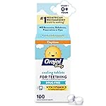 Orajel Baby Cooling Tablets for Teething with Vitamin D, 100 Quick Dissolve Tablets,White
