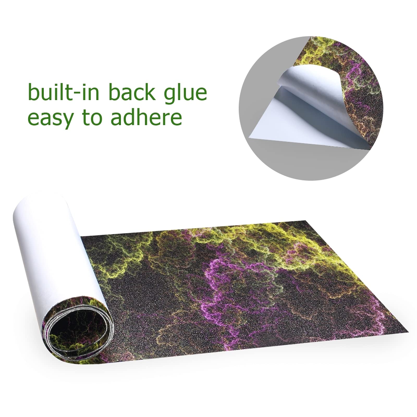 Griptape Skateboard Universel 84x23 Cm - Adhésif Antidérapant Sans Bulles, Motif étoiles Espace, Pour Skate Et Trottinette - 10