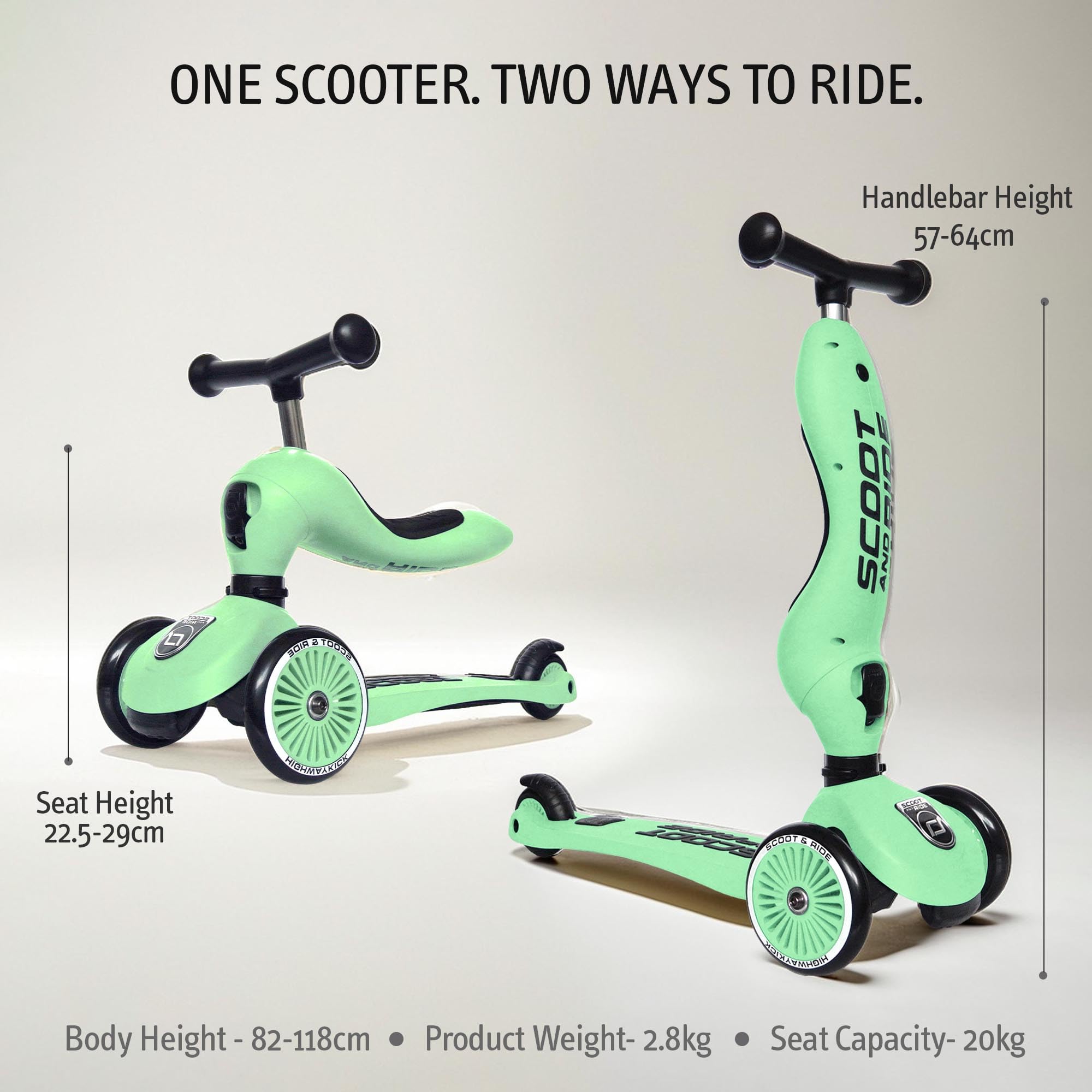 Amazon.co.jp: Scoot & Ride Highway Kick 1 Kiwi Kids Scooter