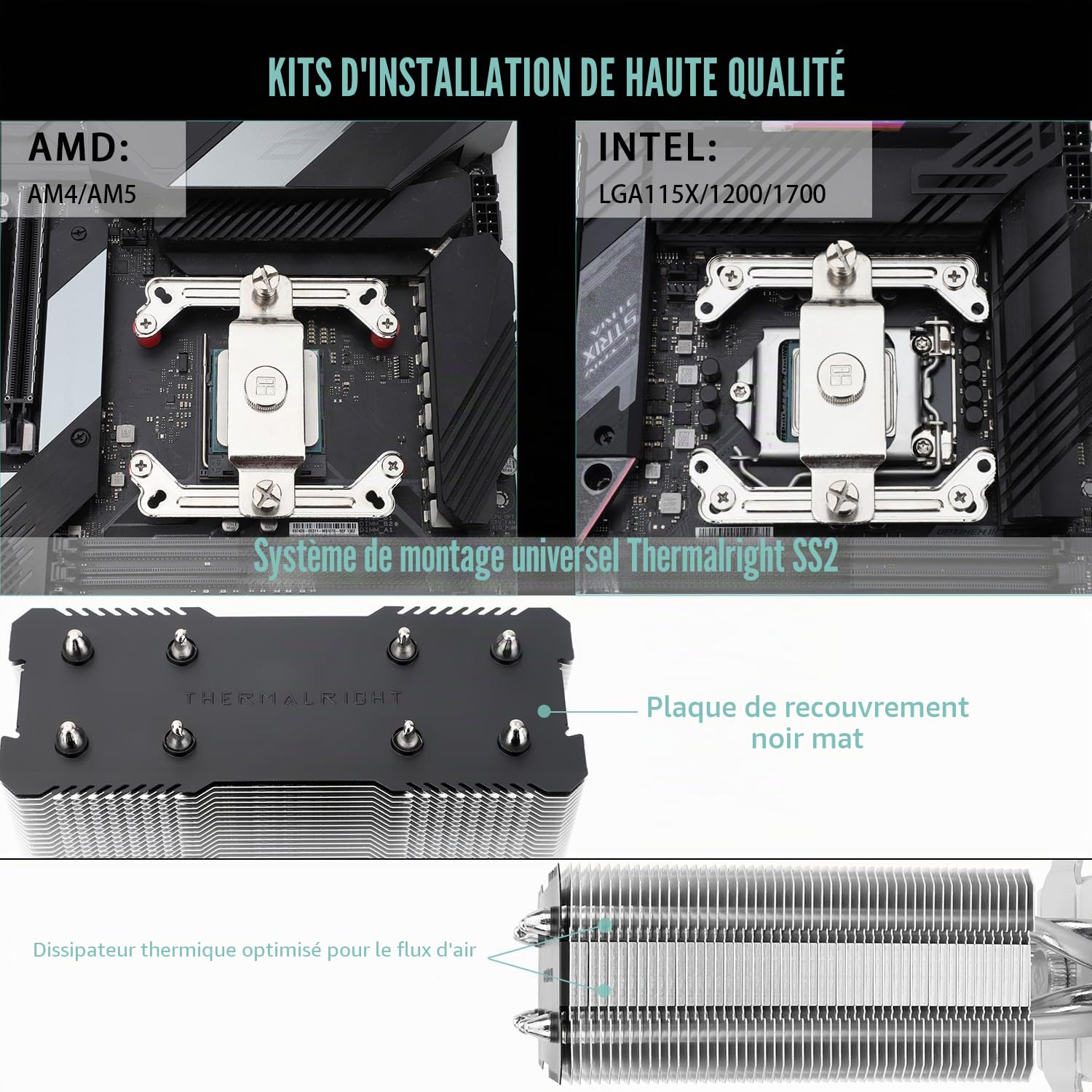 Thermalright Assassin X 120R SE PLUS Refroidisseur d’air pour processeur, caloducs 4 x 6 mm, silencieux, PWM 120 mm, avec roulement S-FDB, technologie AGHP, pour AMD AM4 AM5/Intel 1700/1150/1151/1200