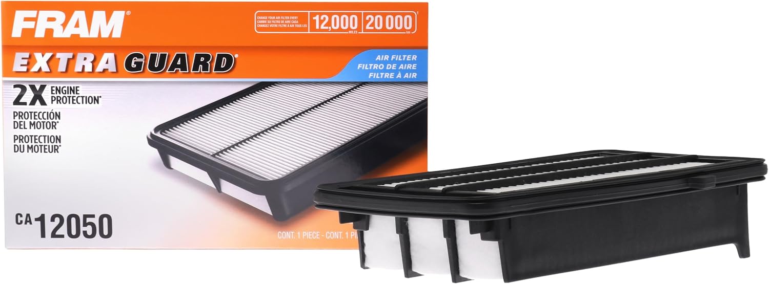 FRAM Extra Guard Engine Air Filter Replacement, Easy Install w/Advanced Engine Protection and Optimal Performance, CA12050 for Select Honda Vehicles FRAM Extra Guard Engine Air Filter Replacement, Easy Install w/Advanced Engine Protection and Optimal Performance, CA12050 for Select Honda Vehicles
