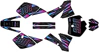 Vista 13 de Kit de gráficos para KTM 50SX SX50 (2002-2008) Serie Twitch Blanco 16 Mil - Adhesivos para bicicleta de motocross, calcomanías para bicicleta
