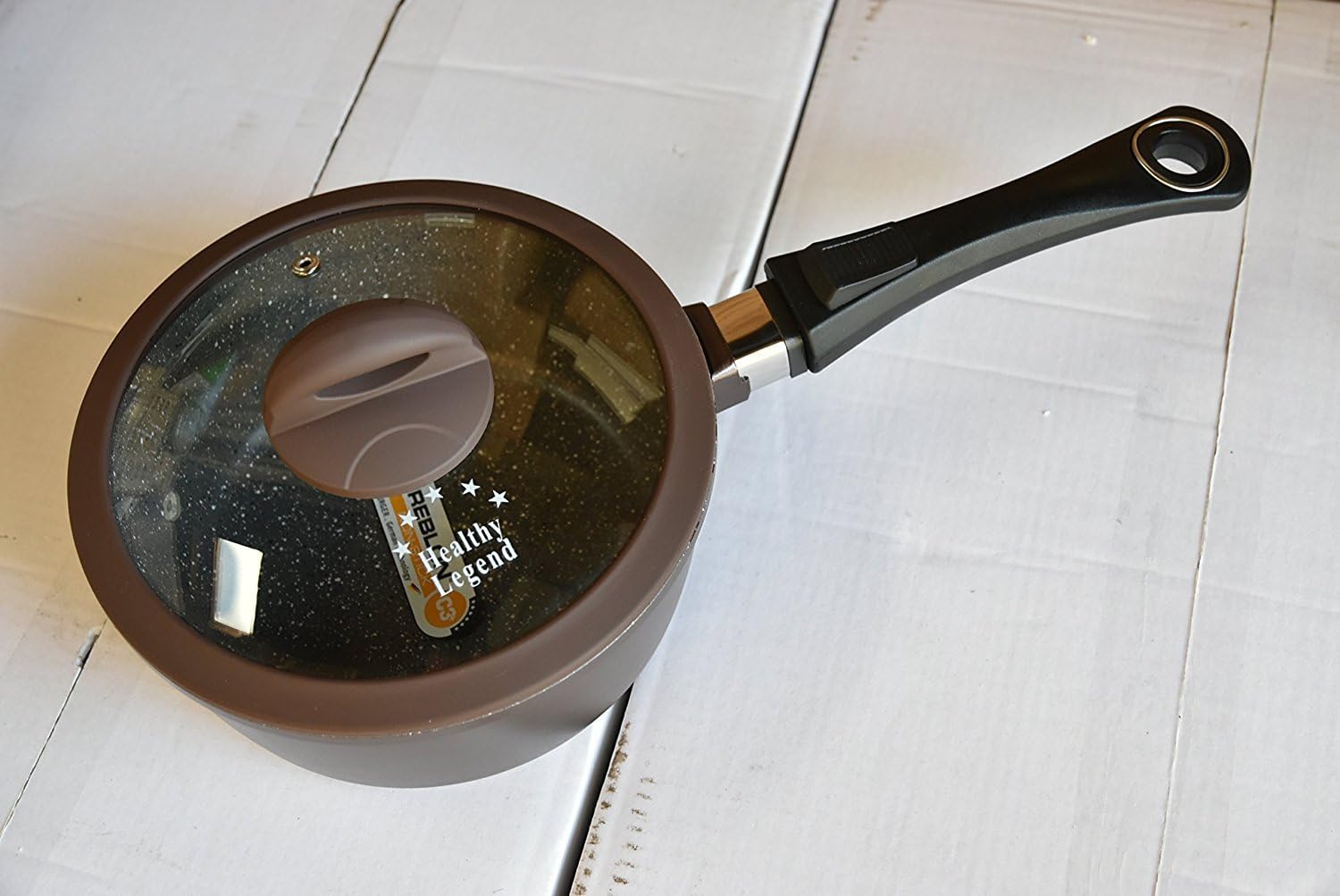 3rd Generation Healthy Legend 2.2Qt. Non-stick German Weilburger Ceramic Coating Sauce Pan - Eco Friendly, Non-toxic