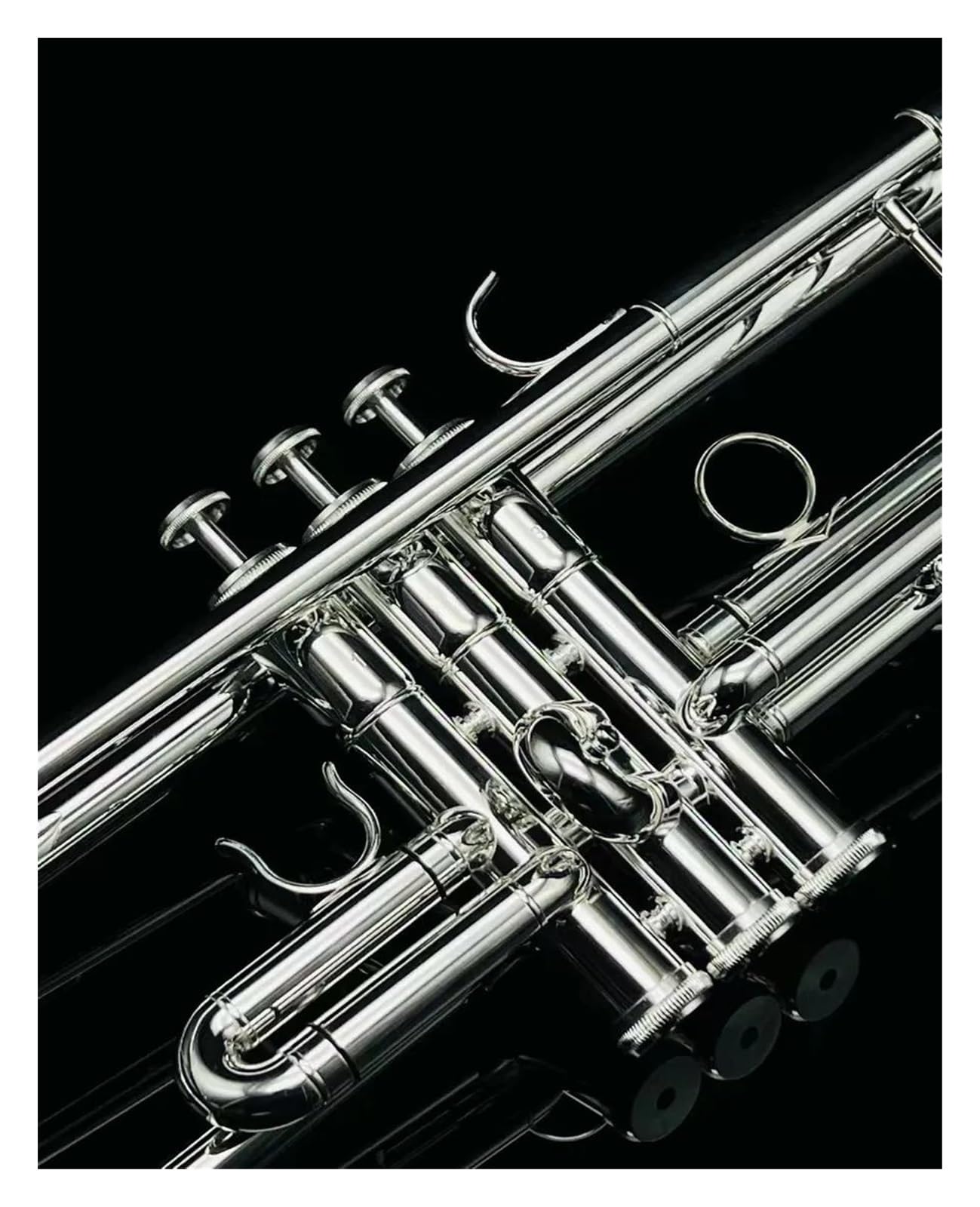 trąbka instrument Instrument Muzyczny Trąbkowy, Posrebrzany, Profesjonalny Instrument Muzyczny Trąbkowy