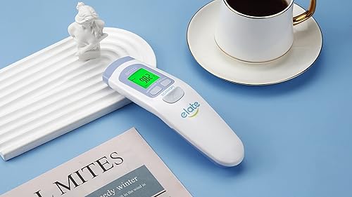 Miniatura 9 de Elate Termómetro de frente sin contacto  Termómetro infrarrojo digital sin contacto  Grado médico, higiénico, preciso, lectura instantánea,