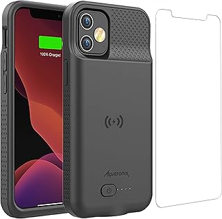 Alpatronix Battery Case for iPhone 12 Pro & iPhone 12 (6.1 inch), 5000mAh Slim Portable Protective Extended Charger Cover ...