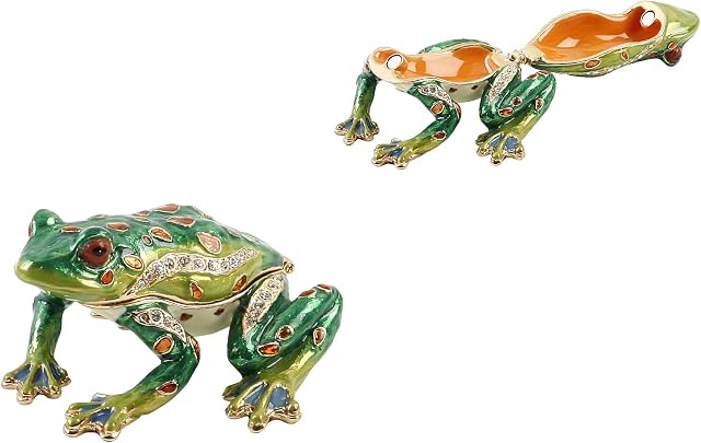 Treasured Trinket Box - Frog about to Jump New Gift