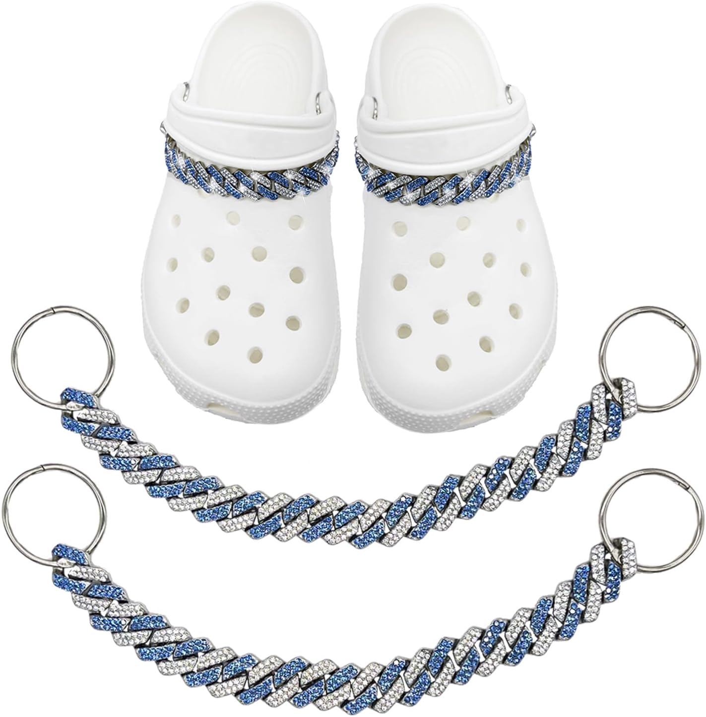 Shoe String Chain Amazon.com: 2Pcs Bling Shoe Charms for Women, Shoe Chains Accessories ...