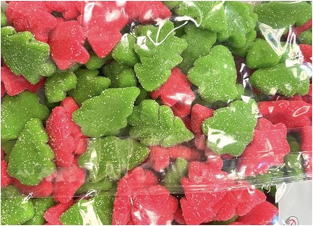 Gummy Sweets - Christmas Tree Shaped - Soft And Chewy - Bulk Bag - Fruit Flavour - 2 kg