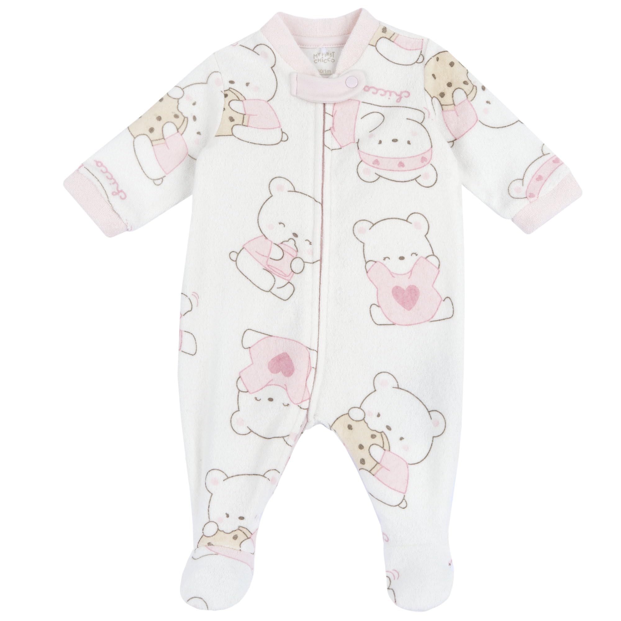 Chicco Damen Rosa (1) Baby - Mädchen Overall Mit Frontöffnung Bottone, 6 Monate