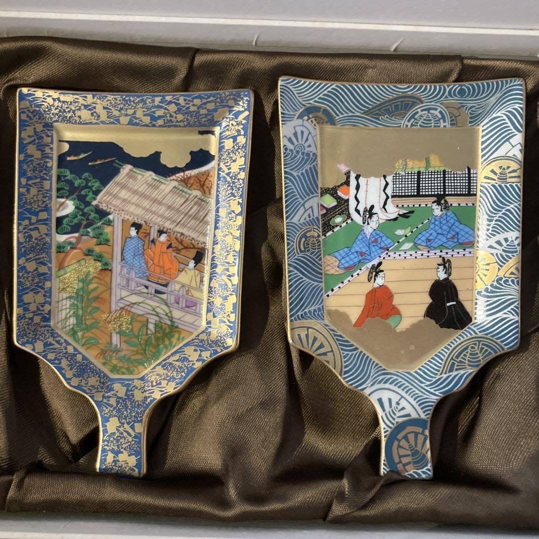 栗野芳葉 羽子板源氏絵皿 10枚セット 栗野芳葉 羽子板源氏絵皿 10枚セット