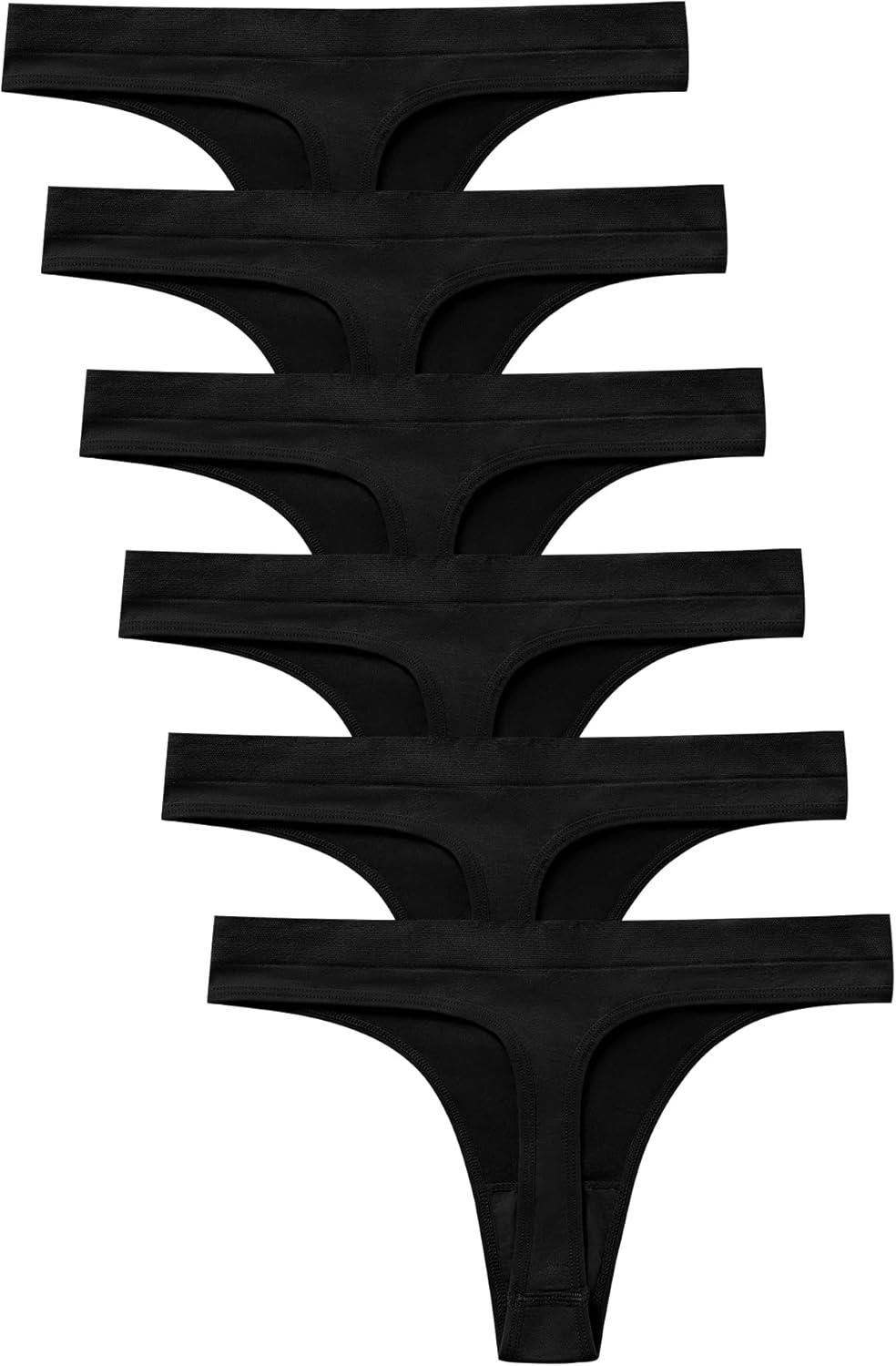 SHARICCA Seamless Thongs for Women Sexy Breathable No Show Thong Underwear Women Multiple Pack - Image 5