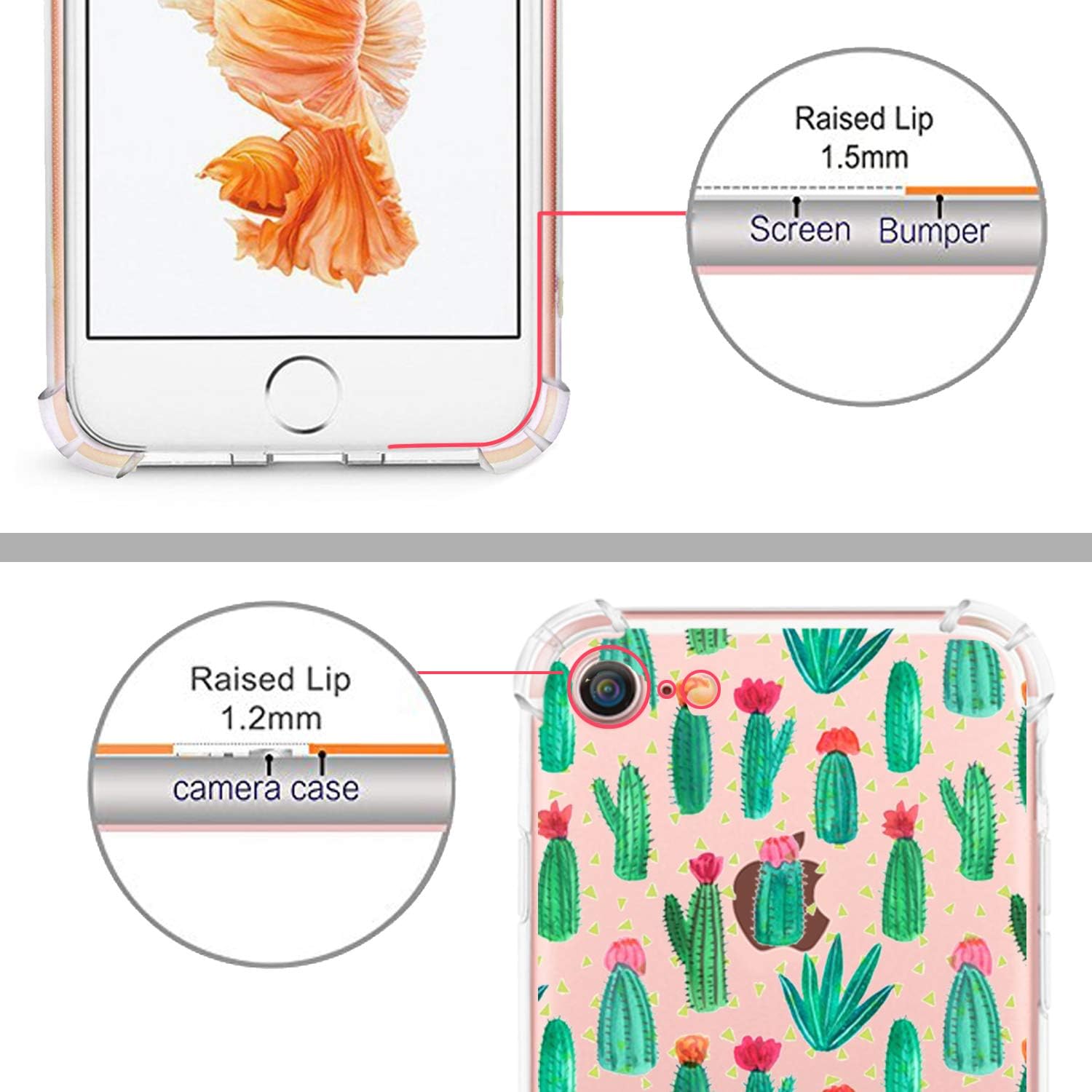hepix Compatible with Floral iPhone 12 Pro Max Case iPhone Pink Rose Flower Case with Butterfly, Slim Flexible TPU Frame Protective Bumpers, Anti-Scratch Shock Absorbing iPhone 12 Pro Max 6.7"