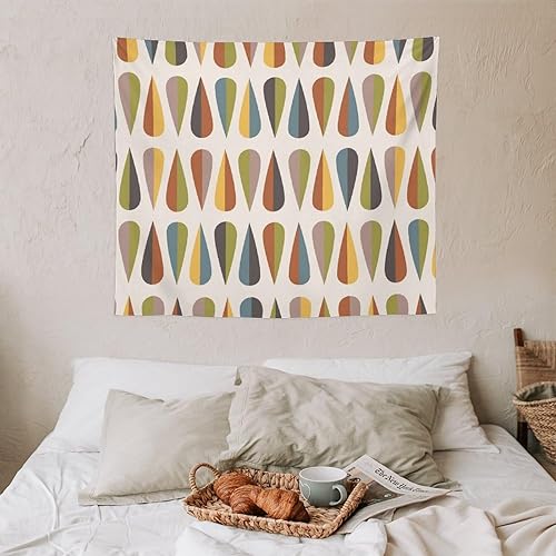 Miniatura 211 de Tapiz floral retro de los años 60 y 70, diseño hippie de primavera Groovy Flower Power Flower Boho para colgar en la pared, arte neutro para Hippie