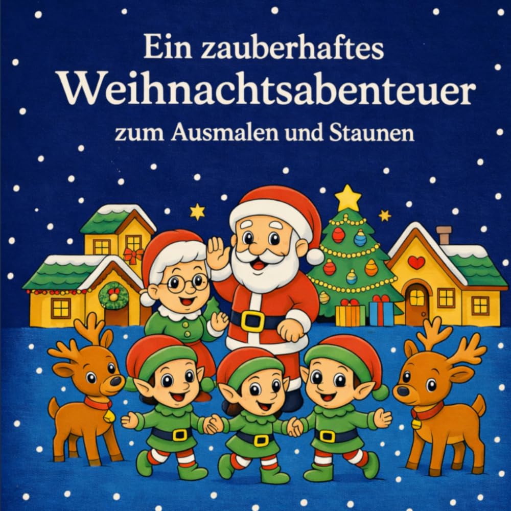 Ein zauberhaftes Weihnachtsabenteuer - zum Ausmalen und Staunen