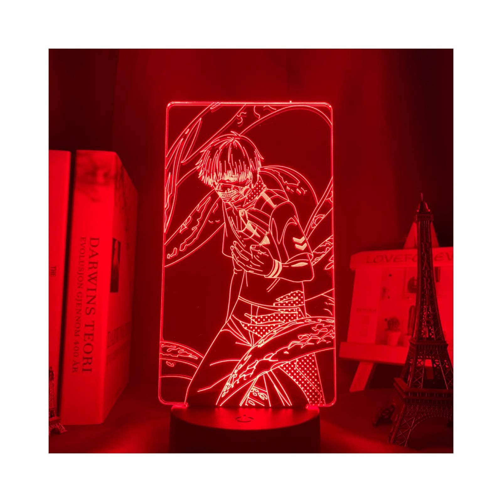 Animation Tokyo Ghoul Ken Home Decoration Table Lamp Birthday Gift Cold Night Light Led in Acrylic Night Light Boy Girl Party Light 16 Colors