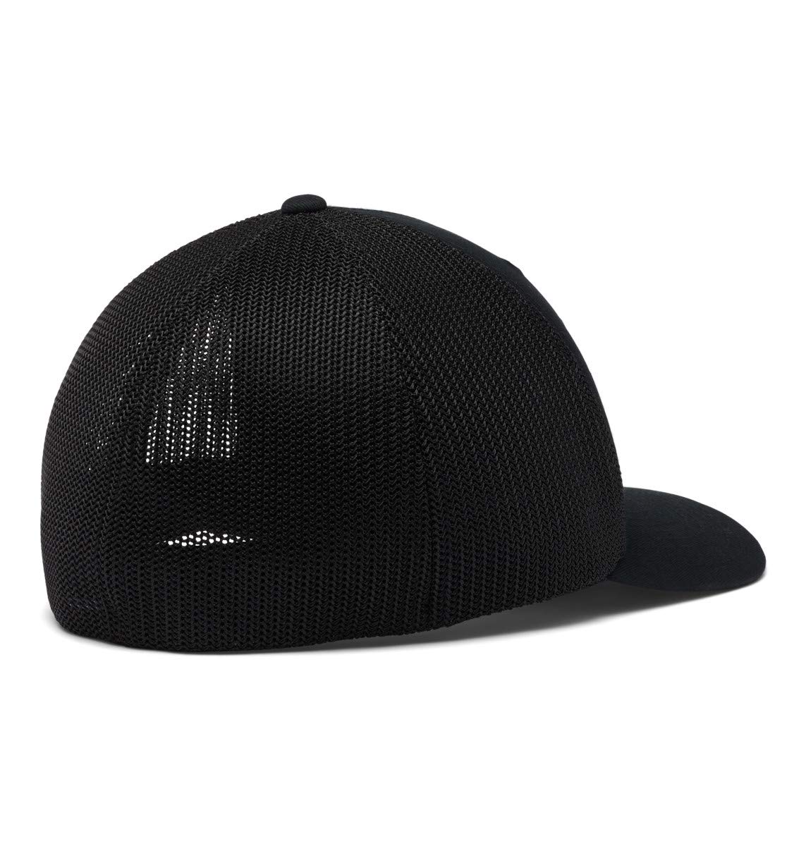 Columbia Męska wytrzymała czapka outdoorowa z siatki, czarna/naszywka z flagą z drzewem, rozm. L/XL